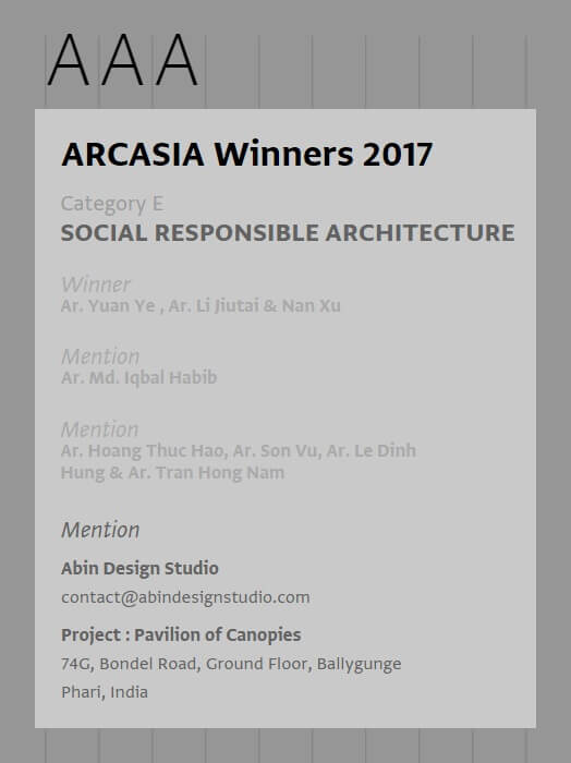 ARCASIA Awards for Architecture AAA